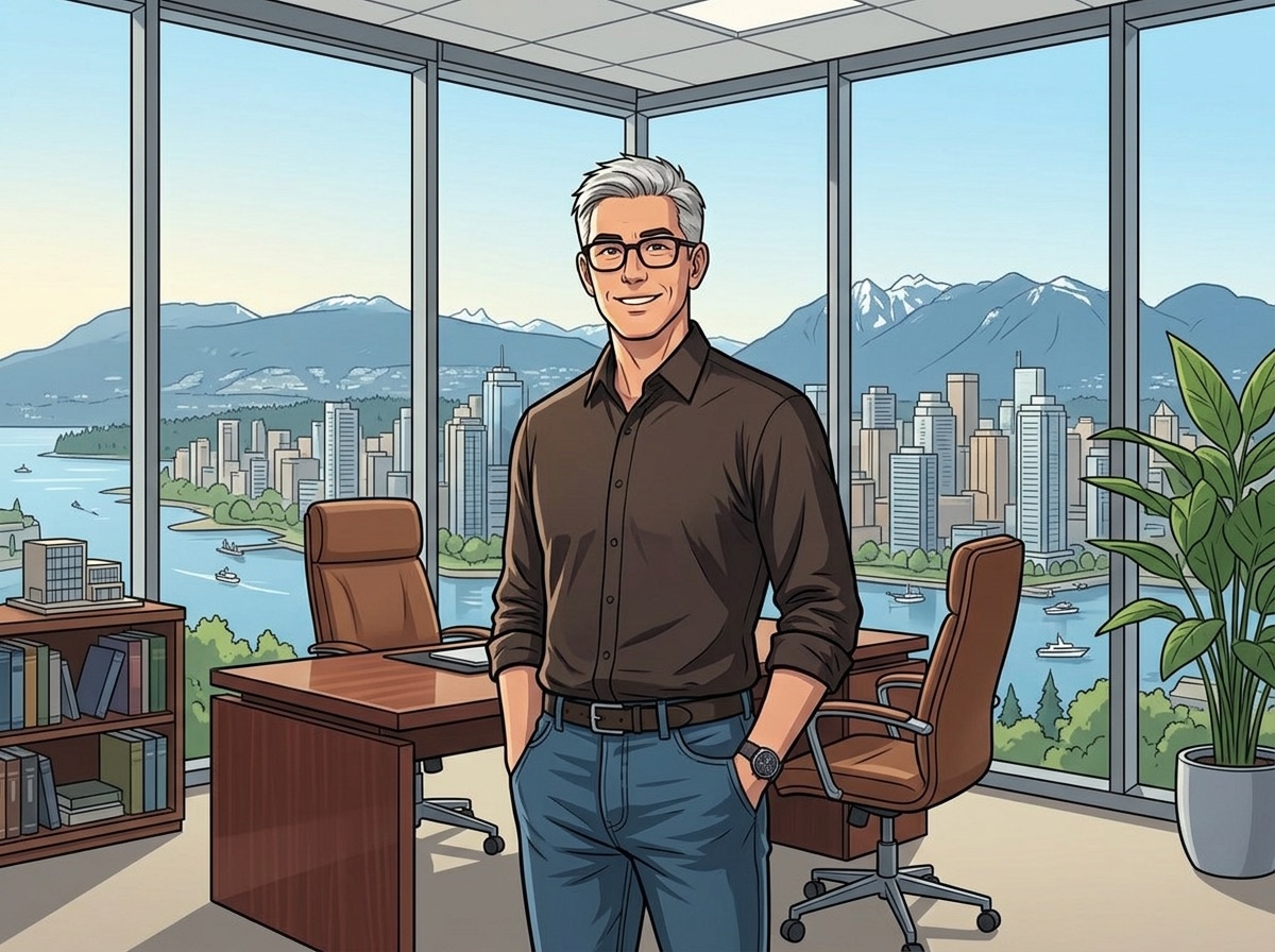Matt Gates in his Vancouver office